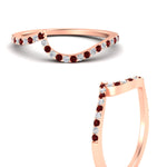 Load image into Gallery viewer, swirl-pave-ruby-wedding-band-in-rose-gold-fdens7806ovbgrudrangle3-nl-rg.jpg?v=1759992381
