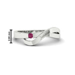 Load image into Gallery viewer, swirl-pink-sapphire-love-mens-wedding-band-in-white-gold-FDM11159GSADRPI-NL-WG-HW

