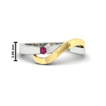 Load image into Gallery viewer, swirl-pink-sapphire-love-mens-wedding-band-in-yellow-gold-FDM11159GSADRPI-NL-YG-HW
