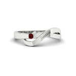 Load image into Gallery viewer, swirl-ruby-love-mens-wedding-band-in-white-gold-FDM11159GRUDR-NL-WG
