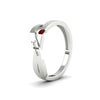 Load image into Gallery viewer, swirl-ruby-love-mens-wedding-band-in-white-gold-FDM11159GRUDRANGLE2-NL-WG
