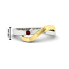 Load image into Gallery viewer, swirl-ruby-love-mens-wedding-band-in-yellow-gold-FDM11159GRUDR-NL-YG-HW