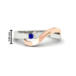 Load image into Gallery viewer, swirl-sapphire-love-mens-wedding-band-in-rose-gold-FDM11159GSABL-NL-RG-HW
