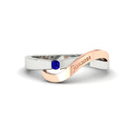 Load image into Gallery viewer, swirl-sapphire-love-mens-wedding-band-in-rose-gold-FDM11159GSABL-NL-RG
