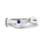 Load image into Gallery viewer, swirl-sapphire-love-mens-wedding-band-in-white-gold-FDM11159GSABL-NL-WG-HW
