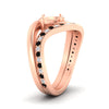 Load image into Gallery viewer, Swirl Semi Mount East West Wedding Ring Set