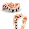 Load image into Gallery viewer, Swirl Semi Mount East West Wedding Ring Set