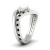 Load image into Gallery viewer, Swirl Semi Mount East West Wedding Ring Set