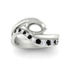 Load image into Gallery viewer, Swirl Semi Mount East West Wedding Ring Set