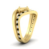 Load image into Gallery viewer, Swirl Semi Mount East West Wedding Ring Set