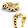 Load image into Gallery viewer, Swirl Semi Mount East West Wedding Ring Set