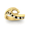 Load image into Gallery viewer, Swirl Semi Mount East West Wedding Ring Set