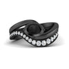 Load image into Gallery viewer, Swirl Semi Mount East West Wedding Ring Set