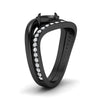 Load image into Gallery viewer, Swirl Semi Mount East West Wedding Ring Set