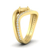 Load image into Gallery viewer, Swirl Semi Mount East West Wedding Ring Set