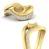Load image into Gallery viewer, Swirl Semi Mount East West Wedding Ring Set
