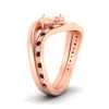 Load image into Gallery viewer, Swirl Semi Mount East West Wedding Ring Set