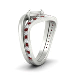 Load image into Gallery viewer, Swirl Semi Mount East West Wedding Ring Set
