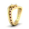 Load image into Gallery viewer, Swirl Semi Mount East West Wedding Ring Set