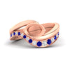 Load image into Gallery viewer, Swirl Semi Mount East West Wedding Ring Set