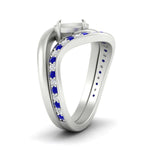 Load image into Gallery viewer, Swirl Semi Mount East West Wedding Ring Set
