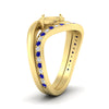 Load image into Gallery viewer, Swirl Semi Mount East West Wedding Ring Set