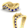Load image into Gallery viewer, Swirl Semi Mount East West Wedding Ring Set