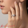 Load image into Gallery viewer, swirl-split-diamond-ring-for-women-white-gold-fdenr11561-model