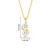 Load image into Gallery viewer, swirl-style-two-stone-diamond-necklace-in-yellow-gold-FDPD11481ANGLE1-NL-YG-HW