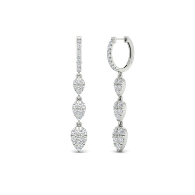 Tear Drop Chandelier Diamond Earring