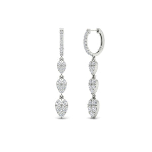 Tear Drop Chandelier Diamond Earring