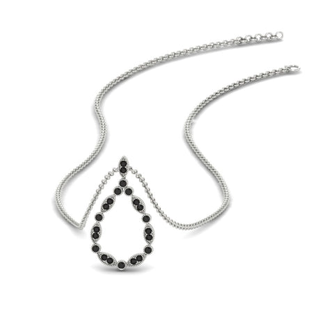 tear-drop-shape-black-diamond-pendant-necklace-in-FDPD11166GBLACK-NL-WG