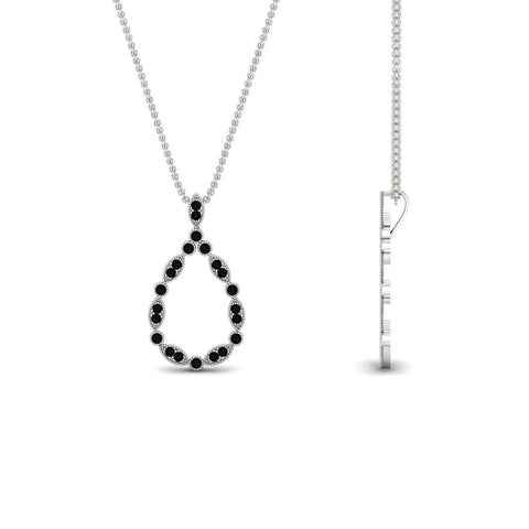 tear-drop-shape-black-diamond-pendant-necklace-in-FDPD11166GBLACK-NL-WG