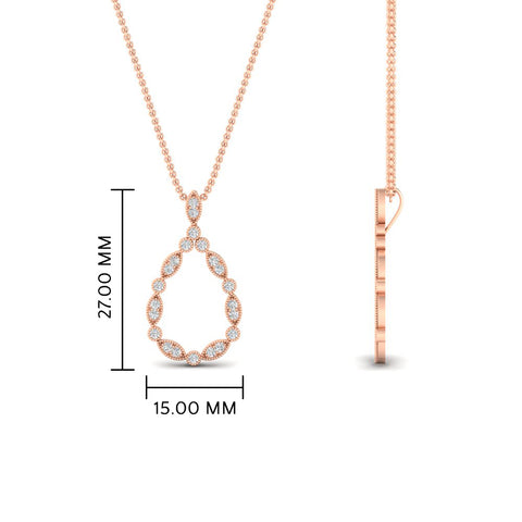 tear-drop-shape-diamond-pendant-necklace-in-FDPD11166-NL-RG