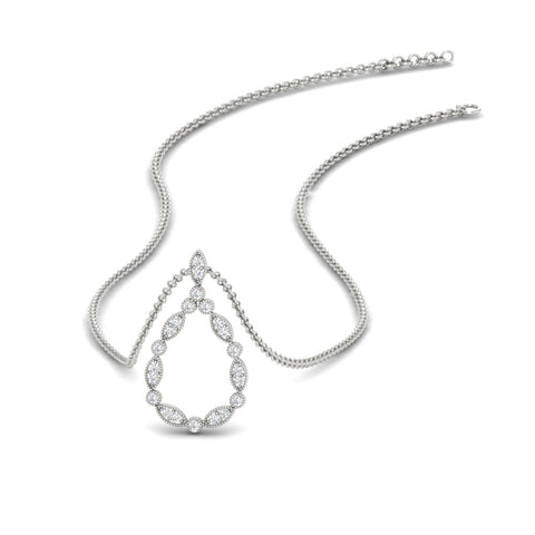tear-drop-shape-diamond-pendant-necklace-in-FDPD11166-NL-WG