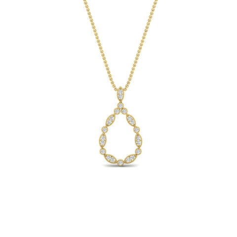 tear-drop-shape-diamond-pendant-necklace-in-FDPD11166-NL-YG