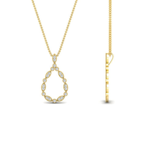 tear-drop-shape-diamond-pendant-necklace-in-FDPD11166-NL-YG