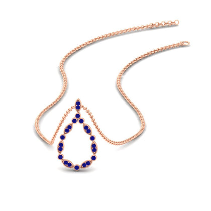 tear-drop-shape-diamond-pendant-necklace-in-FDPD11166-NL-RG