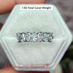 Load image into Gallery viewer, Teardrop 7 Stone Wedding Band
