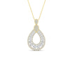 Load image into Gallery viewer, teardrop-diamond-cluster-pendant-in-yellow-gold-fdpd11558angle1-nl-yg.jpg?v=1771315354