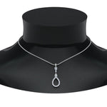 Load image into Gallery viewer, teardrop-diamond-drop-pendant-necklace-in-FDPD9049-NL-WG
