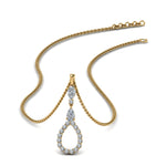 Load image into Gallery viewer, teardrop-diamond-drop-pendant-necklace-in-FDPD9049-NL-YG
