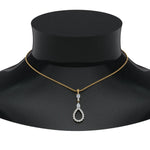 Load image into Gallery viewer, teardrop-diamond-drop-pendant-necklace-in-FDPD9049-NL-YG
