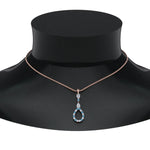 Load image into Gallery viewer, teardrop-diamond-drop-pendant-necklace-with-blue-topaz-in-FDPD9049GICBLTO-NL-RG
