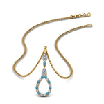 Load image into Gallery viewer, teardrop-diamond-drop-pendant-necklace-with-blue-topaz-in-FDPD9049GICBLTO-NL-YG
