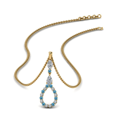 teardrop-diamond-drop-pendant-necklace-with-blue-topaz-in-FDPD9049GICBLTO-NL-YG