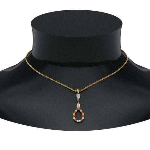 teardrop-diamond-drop-pendant-necklace-with-orange-sapphire-in-FDPD9049GSAOR-NL-YG