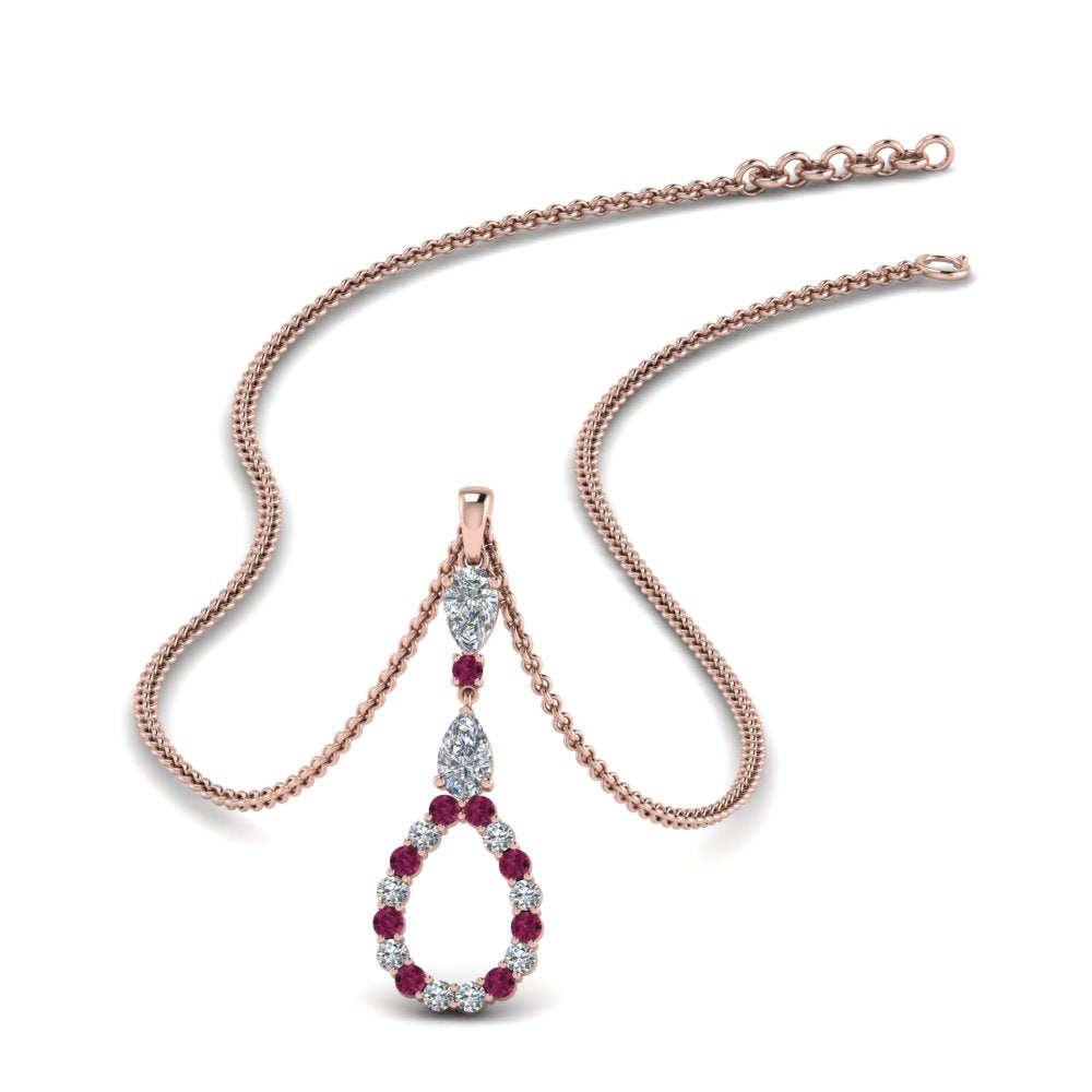teardrop-diamond-drop-pendant-necklace-with-pink-sapphire-in-FDPD9049GSADRPI-NL-RG