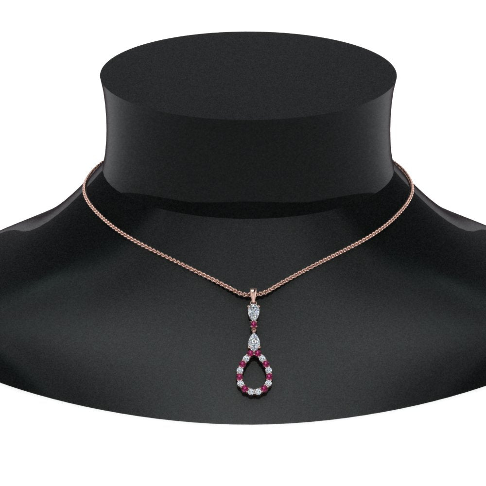 teardrop-diamond-drop-pendant-necklace-with-pink-sapphire-in-FDPD9049GSADRPI-NL-RG