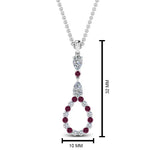 Load image into Gallery viewer, teardrop-diamond-drop-pendant-necklace-with-pink-sapphire-in-FDPD9049GSADRPI-NL-WG
